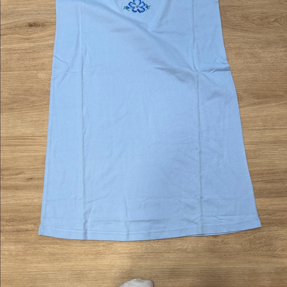 Vintage Blue nightgown Sleeveless - Picture 4 of 5